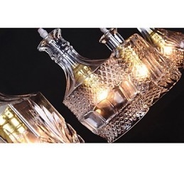 Lampada a sospensione in metallo da isola, moderna, contemporanea, classica, vintage, 40W*4