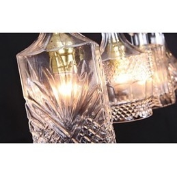 Lampada a sospensione in metallo da isola, moderna, contemporanea, classica, vintage, 40W*4