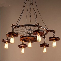 Attrezzatura creativa di arredamento retrò per la casa Lampadario in ferro