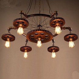 Attrezzatura creativa di arredamento retrò per la casa Lampadario in ferro