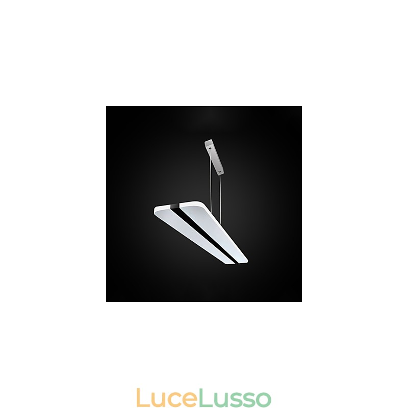 Lampadario a sospensione in acrilico con lampadari