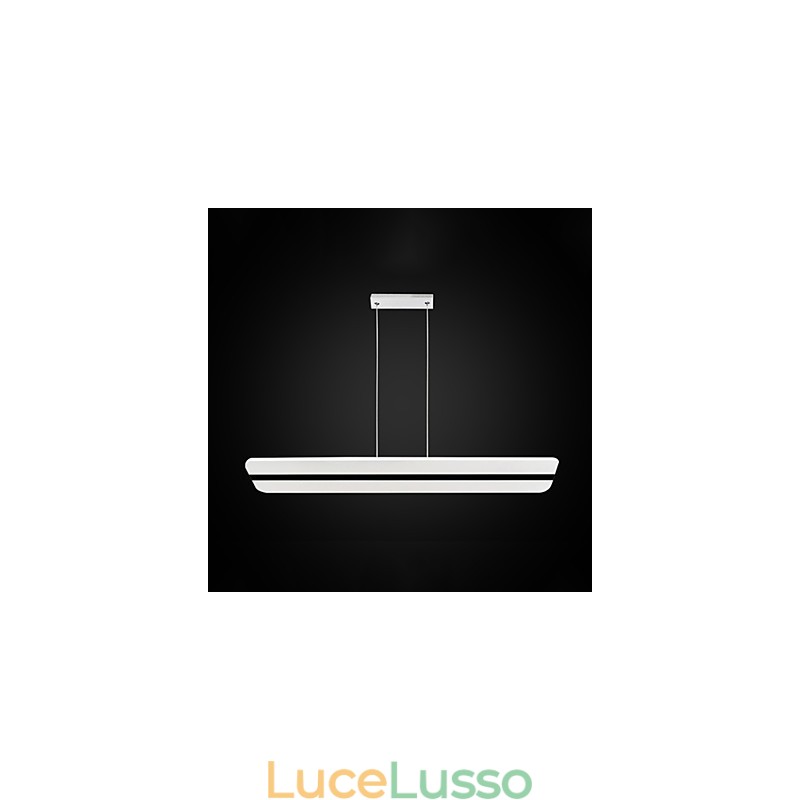 Lampadario a sospensione in acrilico con lampadari