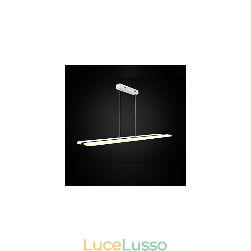 Lampadario a sospensione in acrilico con lampadari