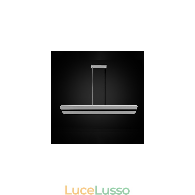 Lampadario a sospensione in acrilico con lampadari