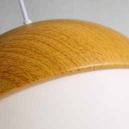 Lampadario in vetro a testa singola con noci creative a fungo contratto nordico