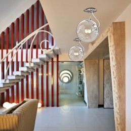 Lampada a sospensione moderna contemporanea Globe Mini Style anodizzata
