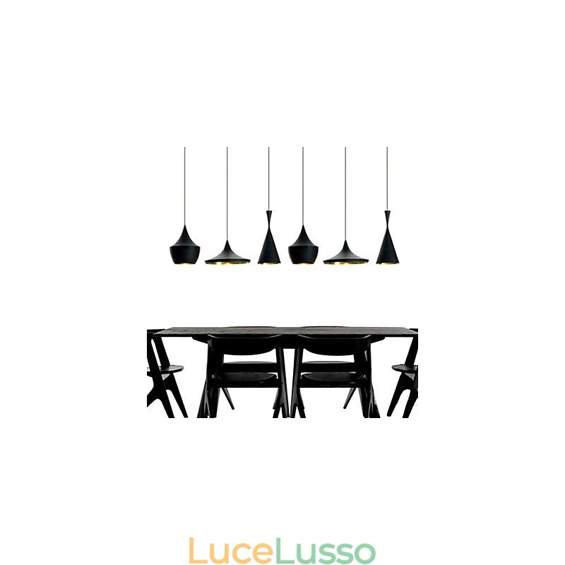 Lampada a sospensione in metallo con pittura in stile mini