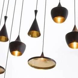 Lampada a sospensione in metallo con pittura in stile mini