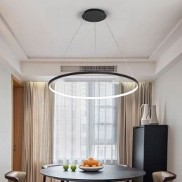 Lampada a sospensione dimmerabile da 80 cm di diametro, design moderno