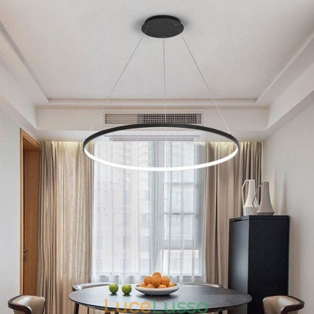 Lampada a sospensione dimmerabile da 80 cm di diametro, design moderno Lampada a sospensione dimmerabile da 80 cm di diametro, design moderno
