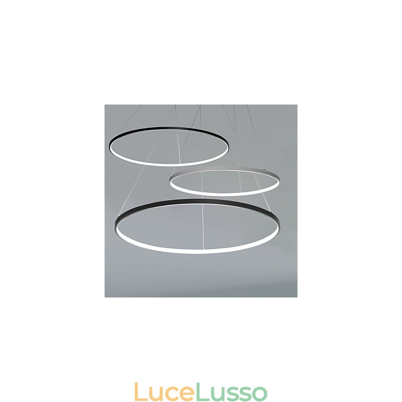 Lampada a sospensione dimmerabile da 80 cm di diametro, design moderno
