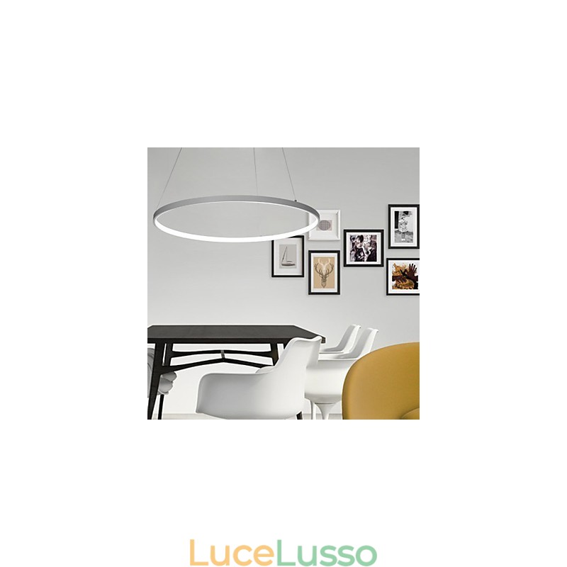 Lampada a sospensione dimmerabile da 80 cm di diametro, design moderno