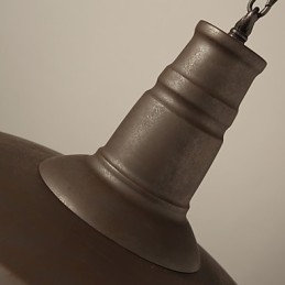 Lampada a sospensione retrò 1 luce Paralume in metallo vecchio Materiale Negozio