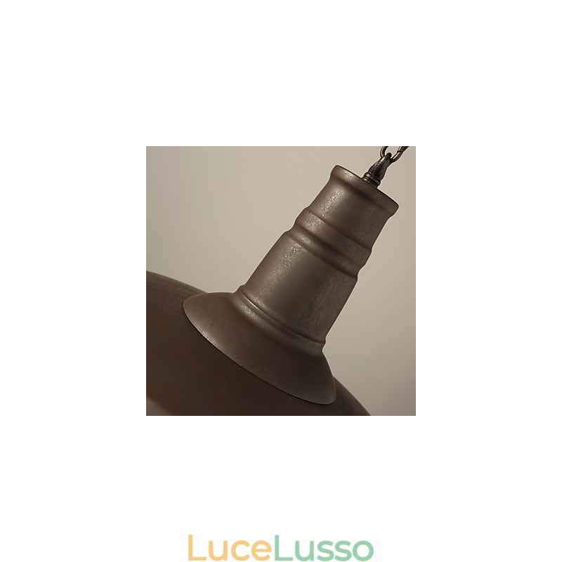 Lampada a sospensione retrò 1 luce Paralume in metallo vecchio Materiale Negozio
