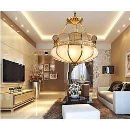La classica lampada da soffitto in rame semi-incassata in rame Porch