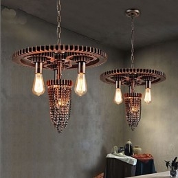 Lampada da studio Industrial Wind Cafe con tre teste
