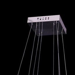Lampada a sospensione moderna in metallo e cristallo contemporaneo