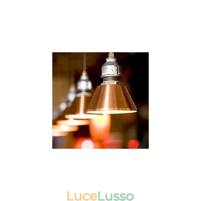 Lampada a sospensione in metallo vintage country