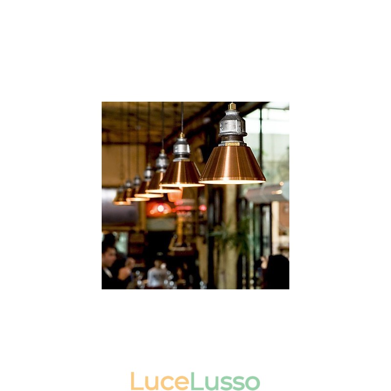 Lampada a sospensione in metallo vintage country
