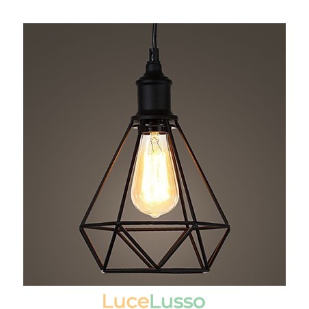 American Small Steel Birdcage Pendant Vintage Retro DIY Drop Light Industrial Lighting Fixture per la casa Decorare American Small Steel Birdcage Pendant Vintage Retro DIY Drop Light Industrial Lighting Fixture per la casa Decorare