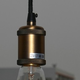Lampada a sospensione elettrolitica in stile mini vintage classico tradizionale