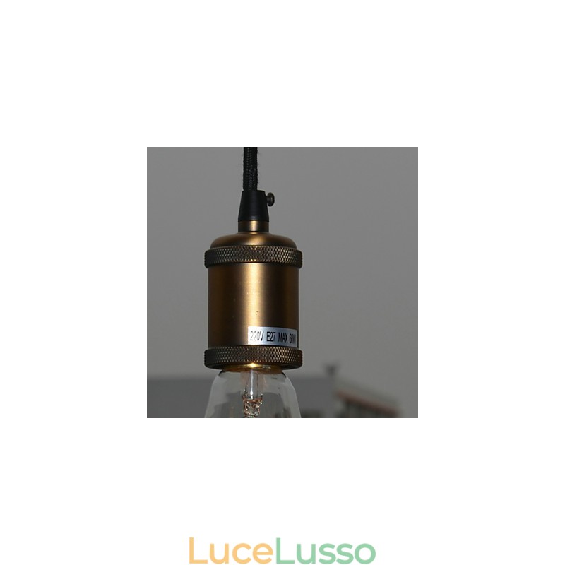 Lampada a sospensione elettrolitica in stile mini vintage classico tradizionale