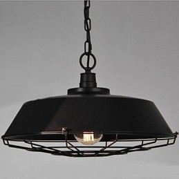 Lampada a sospensione vintage in metallo a 1 luce