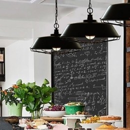 Lampada a sospensione vintage in metallo a 1 luce