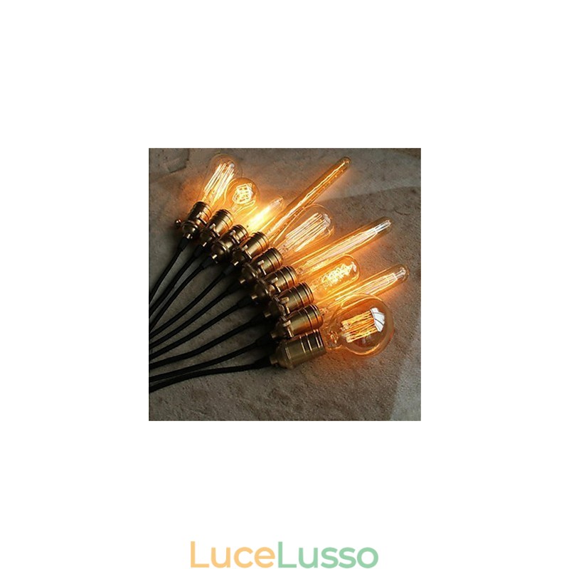 Lampadario minimalista retrò americano in rame singolo