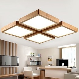 Moderno Contemporaneo Country Mini Stile Altri Legno Bambù Lampada a sospensione