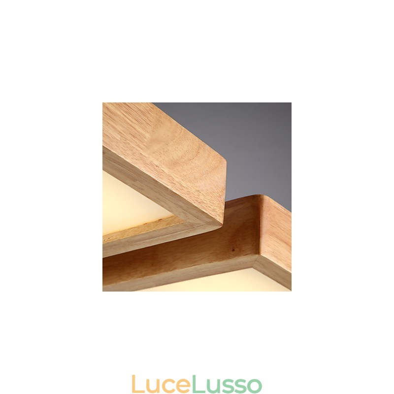 Moderno Contemporaneo Country Mini Stile Altri Legno Bambù Lampada a sospensione