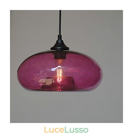 Lampada a sospensione moderna caratteristica 1 luce con paralume trasparente Lampada a sospensione moderna caratteristica 1 luce con paralume trasparente