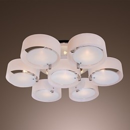 Lampadario moderno contemporaneo in metallo cromato a filo