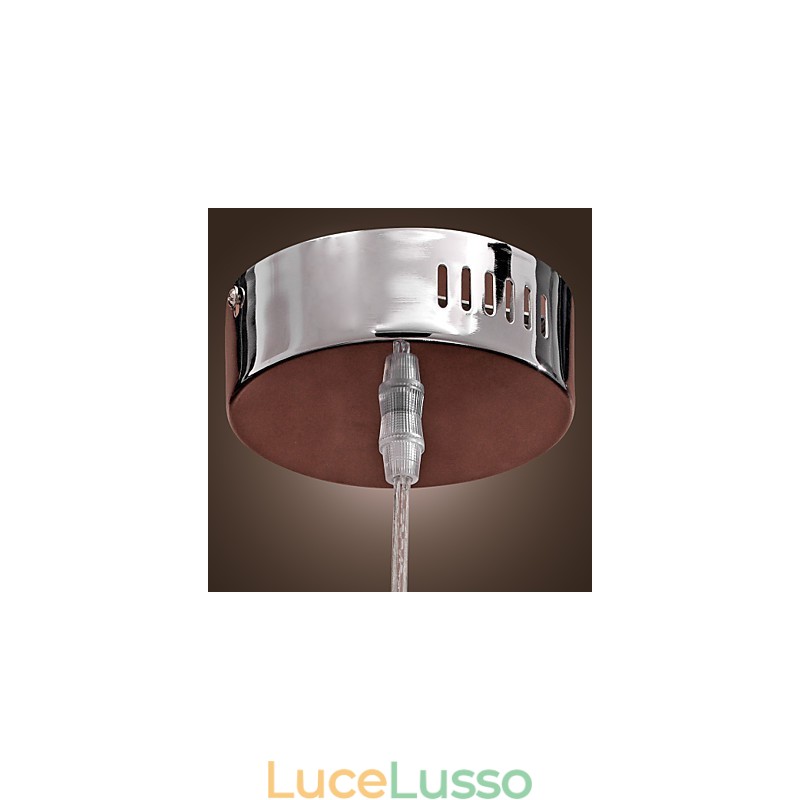 Lampada a sospensione moderna contemporanea in metallo cromato stile Globe Mini