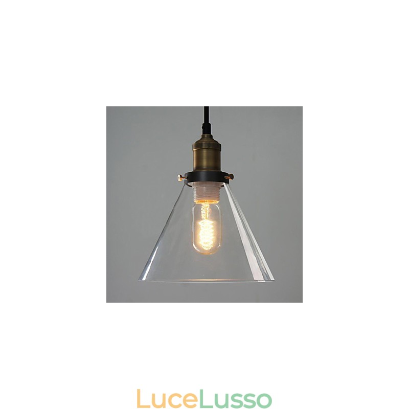 Tradizionale classico vintage ciotola mini stile dipinto lampada a sospensione in metallo