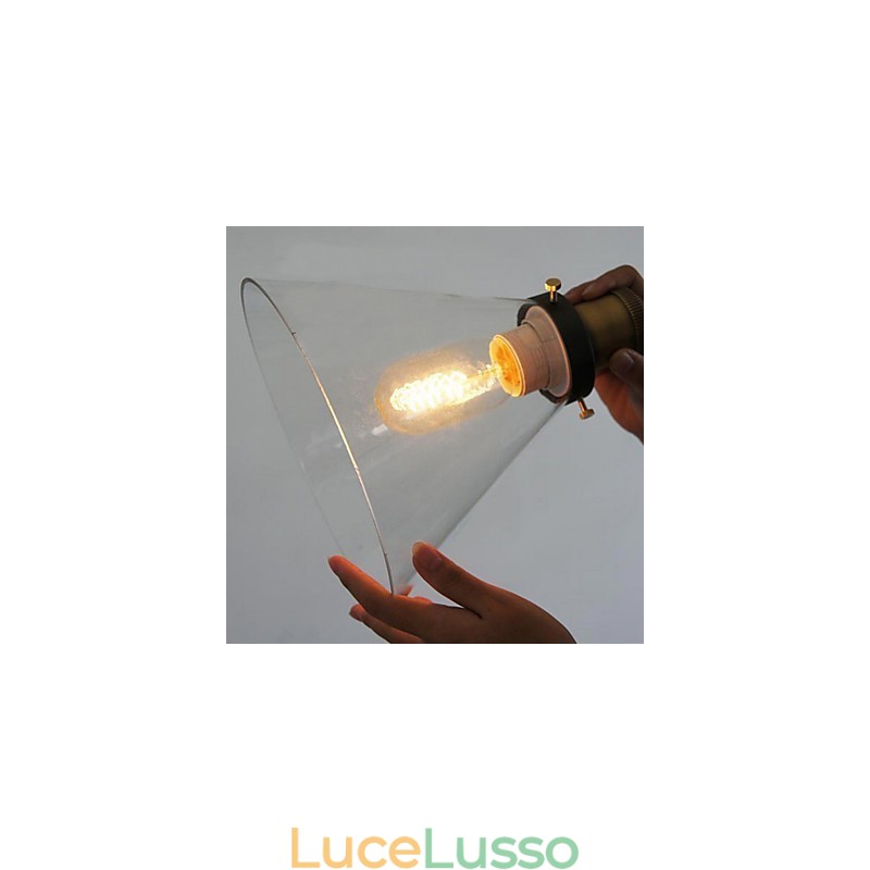 Tradizionale classico vintage ciotola mini stile dipinto lampada a sospensione in metallo