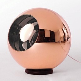 Lampada a sospensione a sfera in vetro semplice creativo nordico retrò galvanica