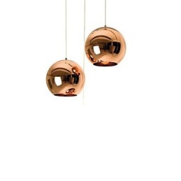 Lampada a sospensione a sfera in vetro semplice creativo nordico retrò galvanica