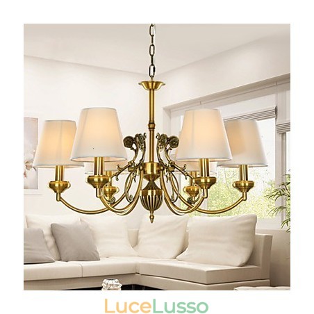 Lampada a sospensione decorativa moderna e contemporanea in bianco puro, design familiare Lampada a sospensione decorativa moderna e contemporanea in bianco puro, design familiare
