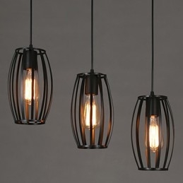 Loft creativo che restaura i modi antichi Lampadario in ferro battuto a testa singola