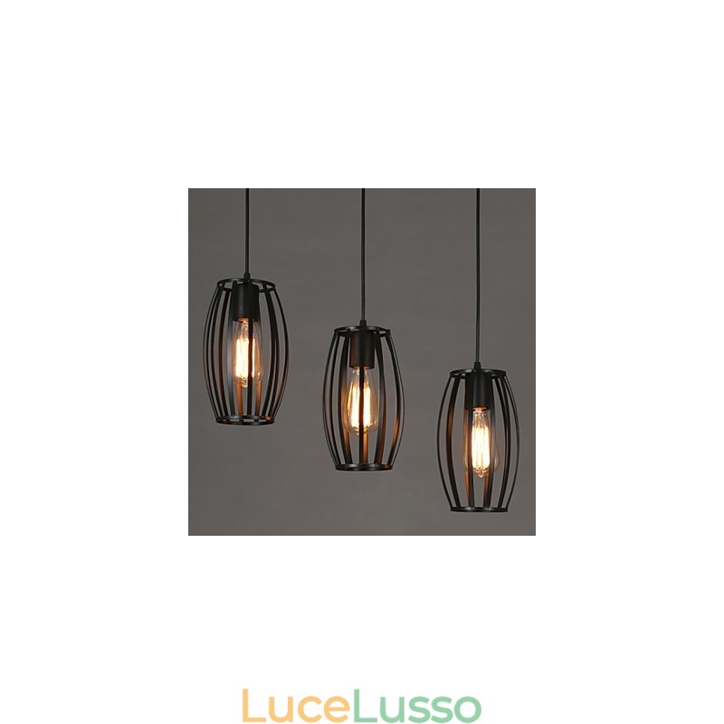 Loft creativo che restaura i modi antichi Lampadario in ferro battuto a testa singola