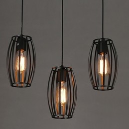 Loft creativo che restaura i modi antichi Lampadario in ferro battuto a testa singola