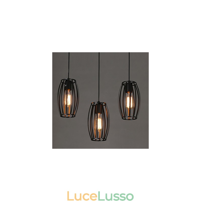 Loft creativo che restaura i modi antichi Lampadario in ferro battuto a testa singola