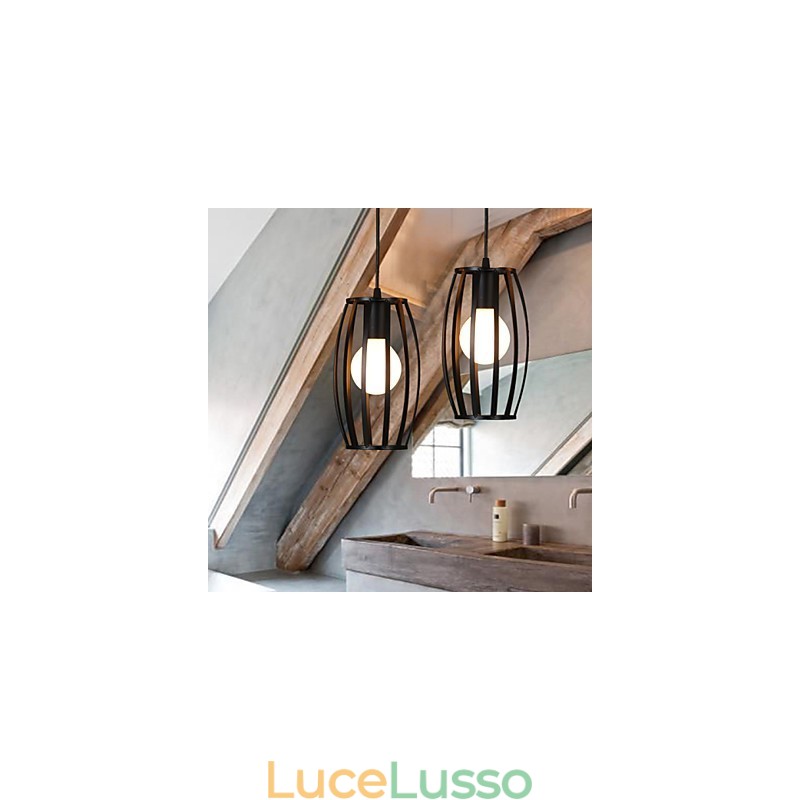 Loft creativo che restaura i modi antichi Lampadario in ferro battuto a testa singola