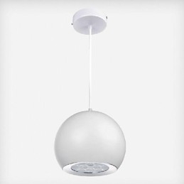 Lampada a sospensione moderna e contemporanea in metallo con globo dipinto