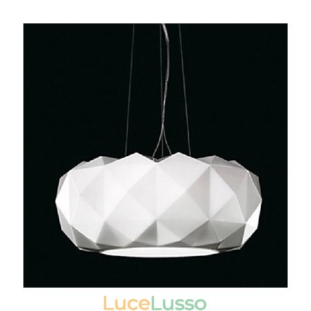 Lampada a sospensione moderna e contemporanea in metallo elettroplaccato