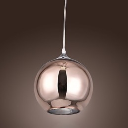 60 Lampada a sospensione moderna e contemporanea in metallo elettroplaccato a forma di globo
