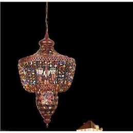 Lampada di cristallo di colore mediterraneo Luce nera del sud-est asiatico