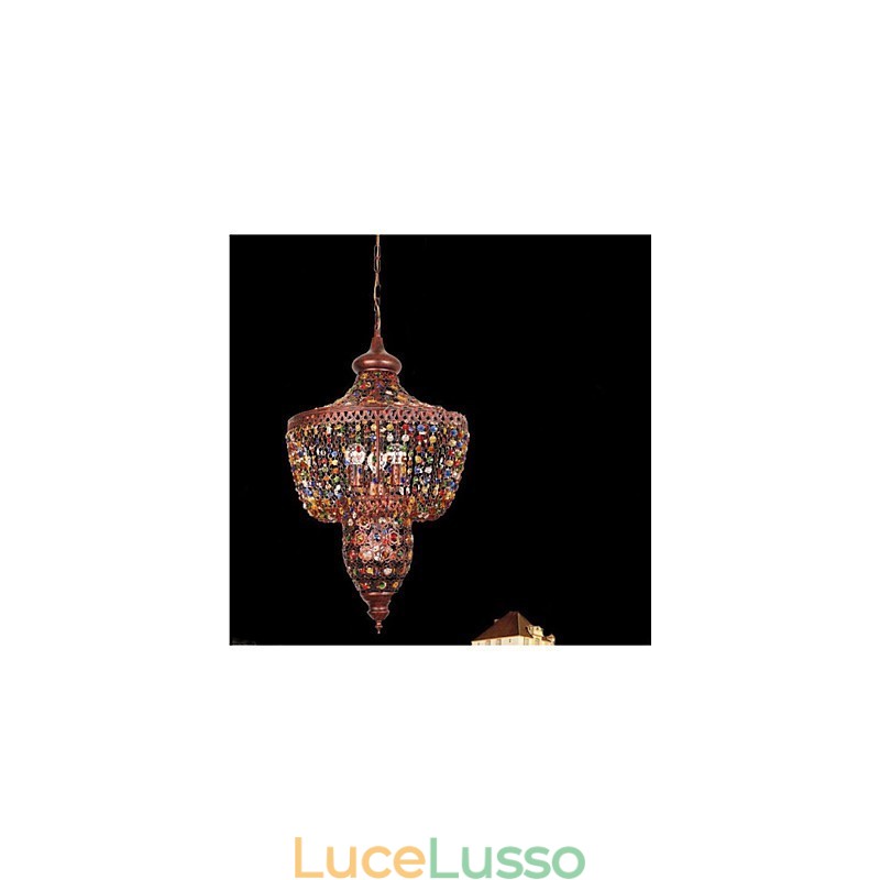 Lampada di cristallo di colore mediterraneo Luce nera del sud-est asiatico