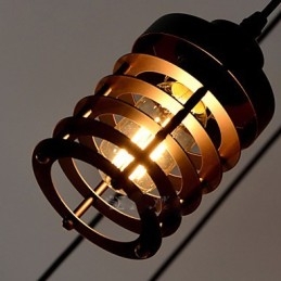 Lampadario vintage Edison multiplo regolabile fai da te, lampada a sospensione, illuminazione moderna, chic, industriale, sala da pranzo